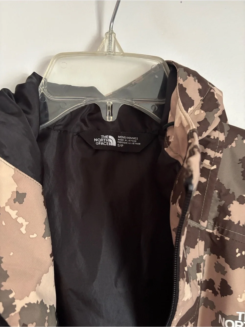 The North Face Brown & Tan Camo Shell Jacket